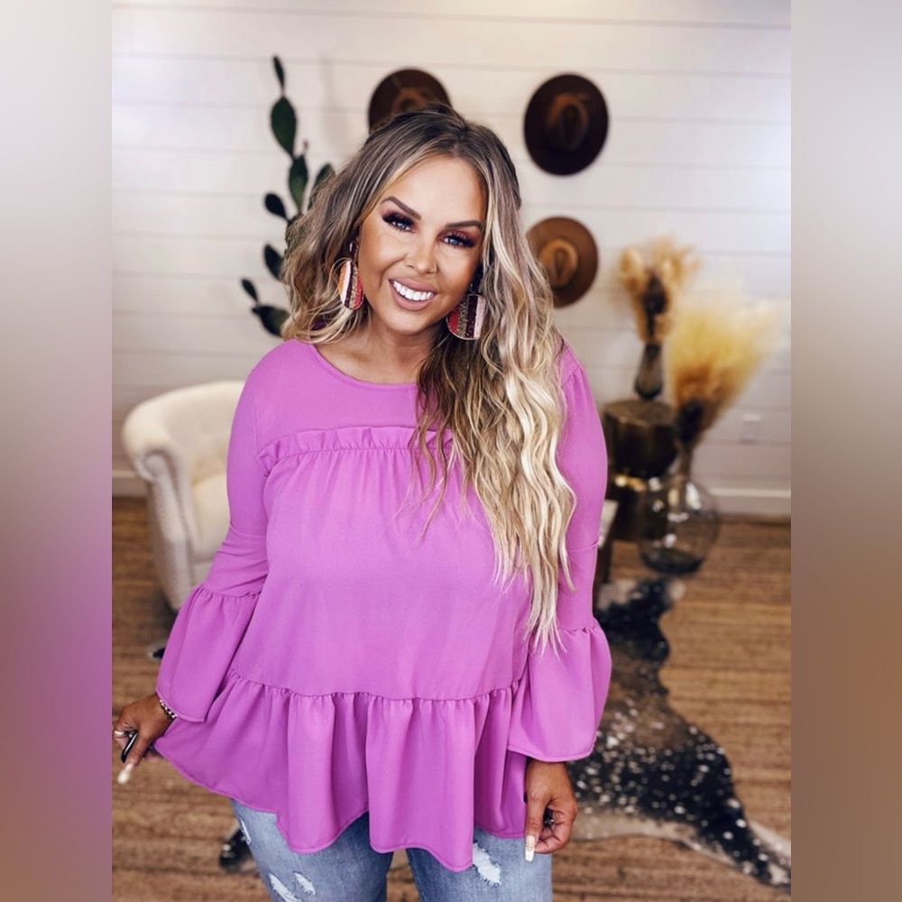 Plus Ruffle Blouse - NWT